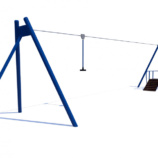 Дитяча канатна дорога Zipline на штучних опорах