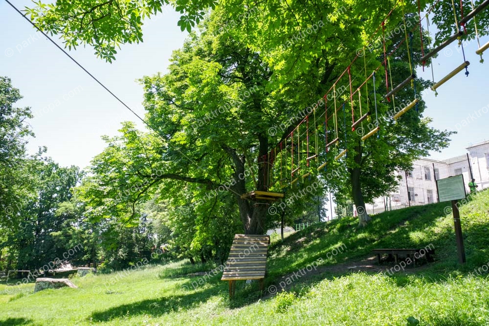 Веревочный парк и воркаут комплекс для школы - Парки Приключений ТРОПА