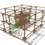 Modular rope park, 28 stages