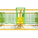 Modular rope park with net belay, 7 stages