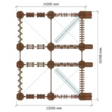 Modular rope park, 24 stages