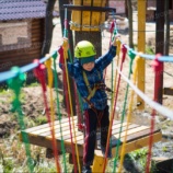 Детский веревочный парк Юный альпинист на 10 этапов