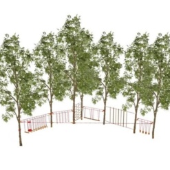Детская веревочная площадка на деревьях ЛАЗАЛКА, 10 конкурсов