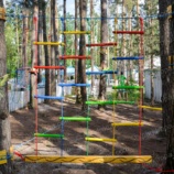Детская веревочная площадка на деревьях ЛАЗАЛКА, 10 конкурсов